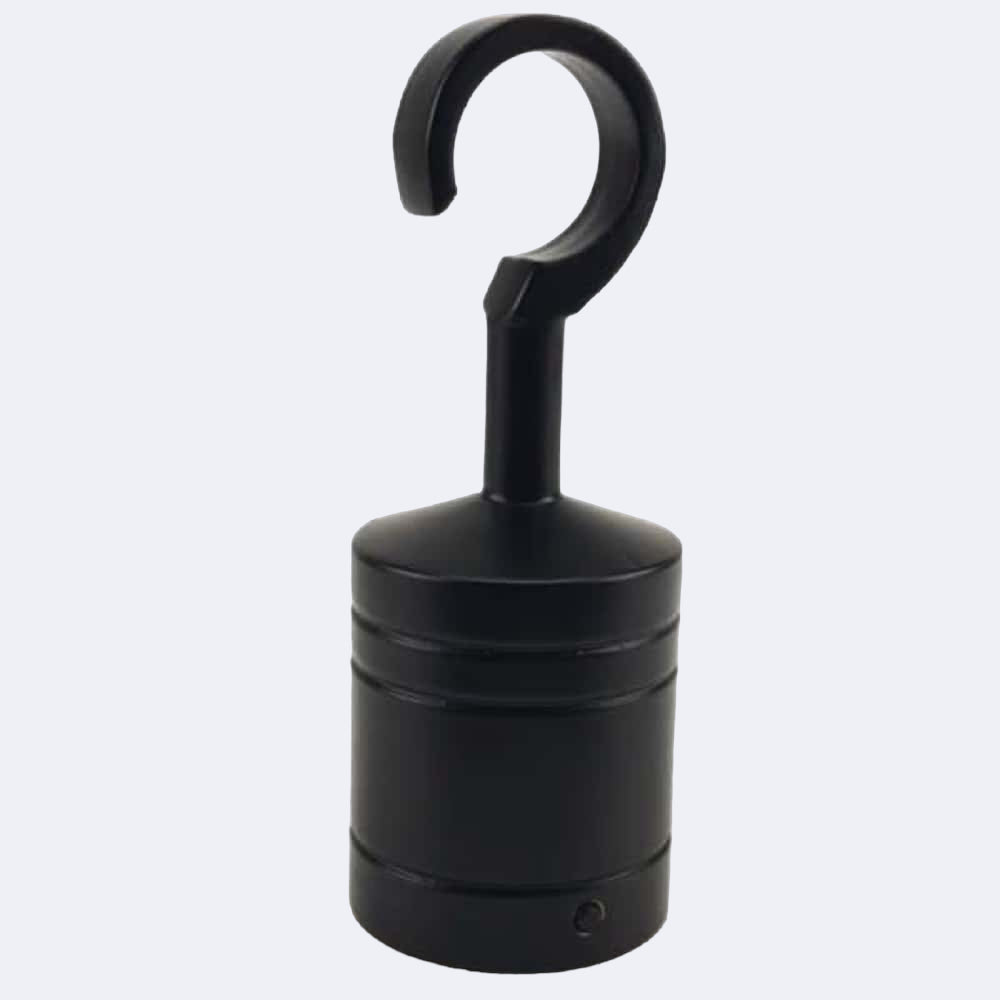 40mm Powder Coated Black Hook Rope Fittings