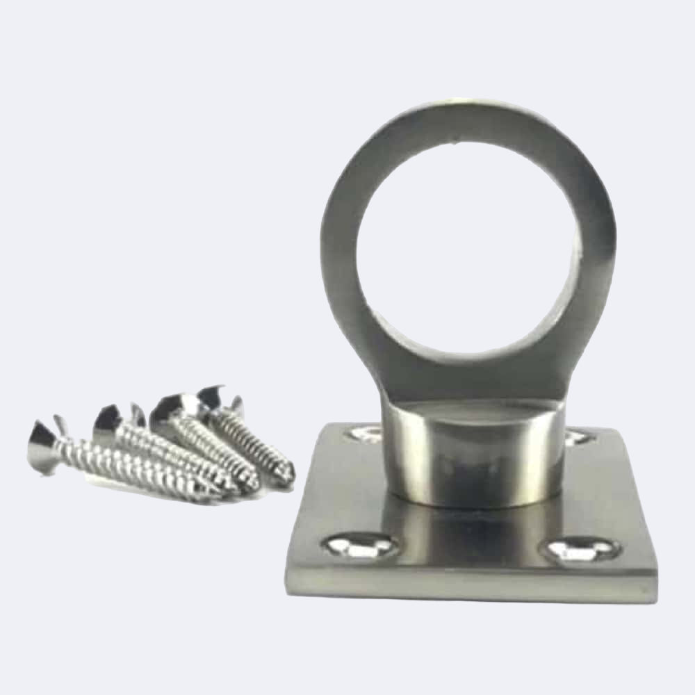 36mm Satin Nickel Eye Plate Rope Fittings