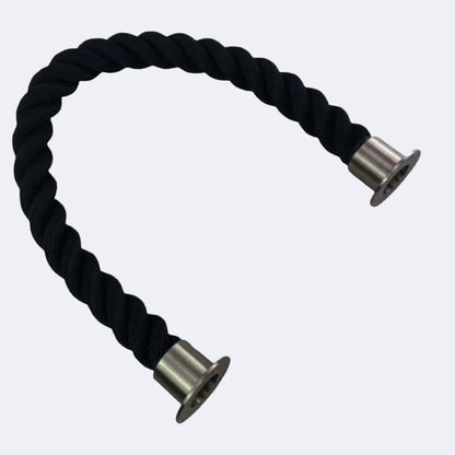 Synthetic Black Barrier Rope With Cup Ends