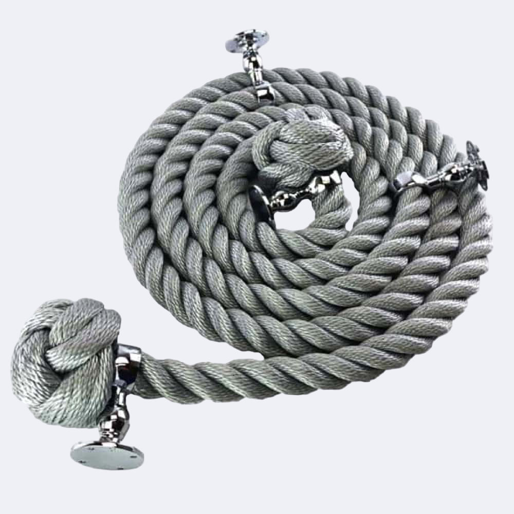 Create With Grey Rope Synthetic Grey Bannister Rope Configurator | Stair Ropes UK