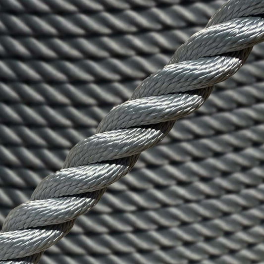 Synthetic Grey Rope Sold By The Metre