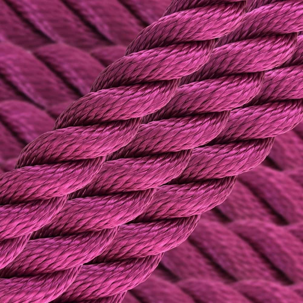 Synthetic Marron Rope Sold By The Metre | Stair Ropes UK