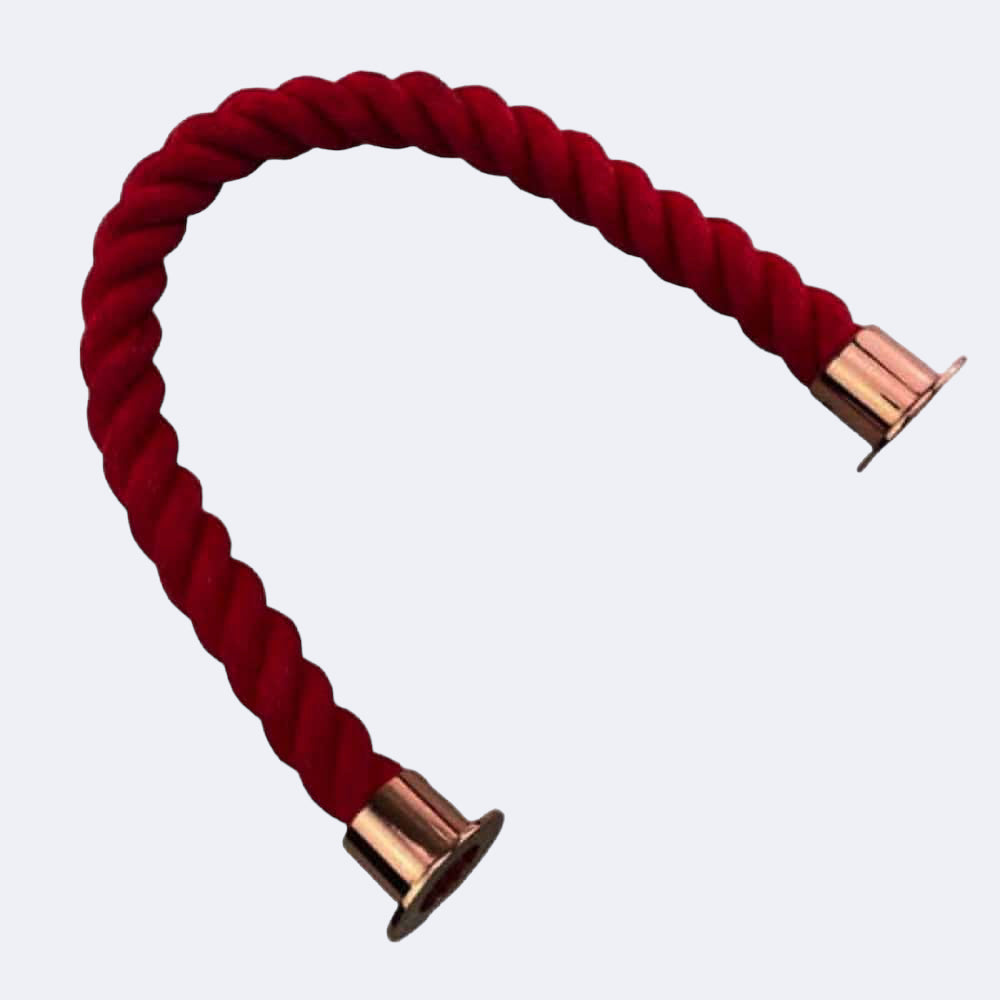 Synthetic Red Barrier Rope With Cup Ends