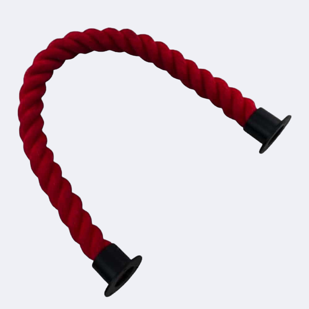 Synthetic Red Barrier Rope With Cup Ends