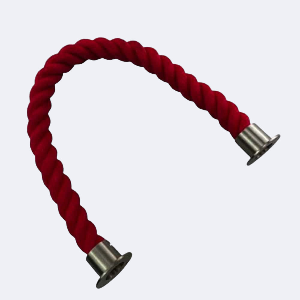 Synthetic Red Barrier Rope With Cup Ends