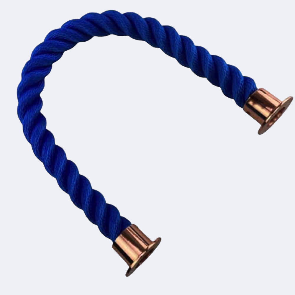 Synthetic Royal Blue Barrier Rope With Cup Ends