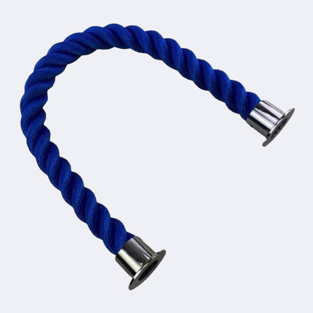 Synthetic Royal Blue Barrier Rope With Cup Ends