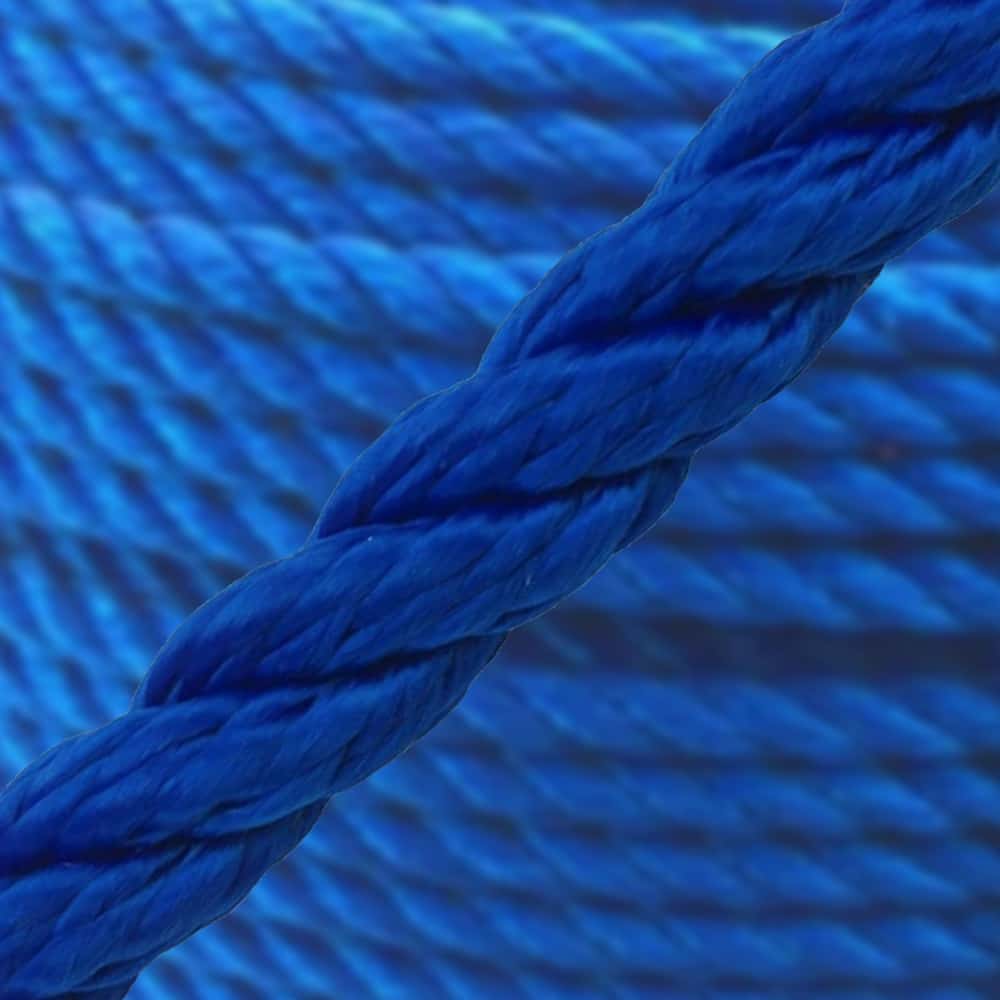 Synthetic Royal Blue Rope Sold By The Metre | Stair Ropes UK
