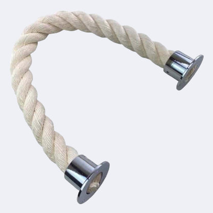 Synthetic White Cotton Barrier Rope With Cup Ends