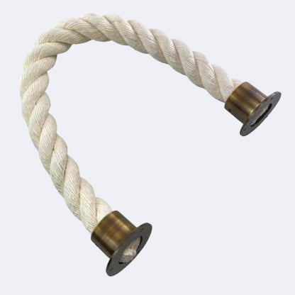 Synthetic White Cotton Barrier Rope With Cup Ends