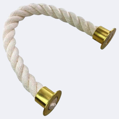 Synthetic White Cotton Barrier Rope With Cup Ends