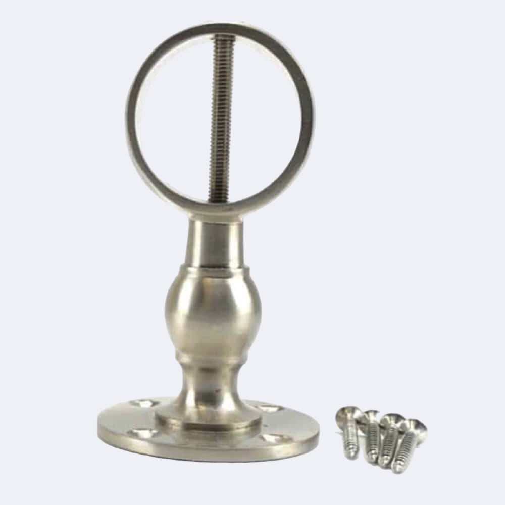 24mm Rope Bracket 24mm Satin Nickel Standard Handrail Brackets | Stair Ropes UK