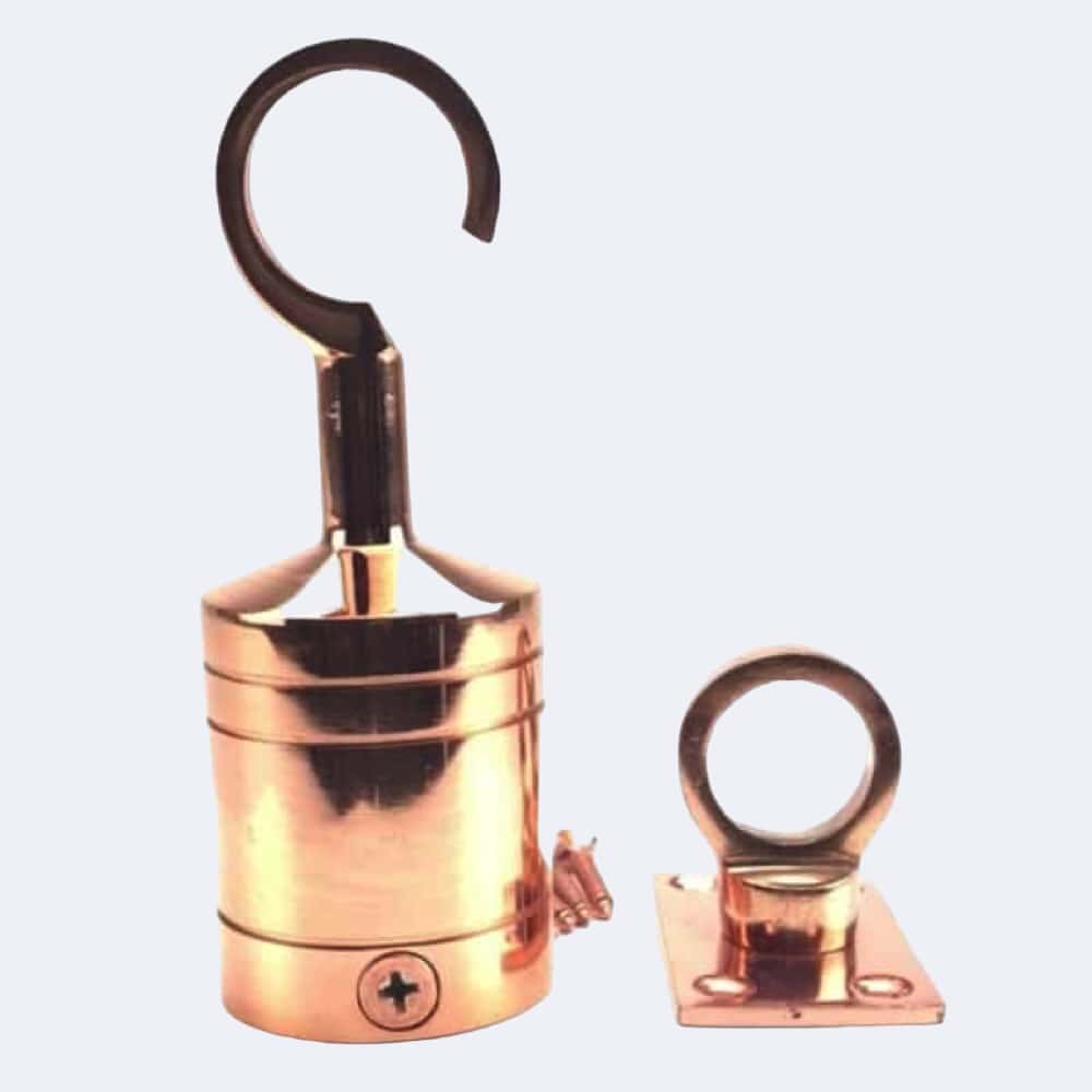 28mm Copper Bronze Hook And Eye Plate Rope Fittings