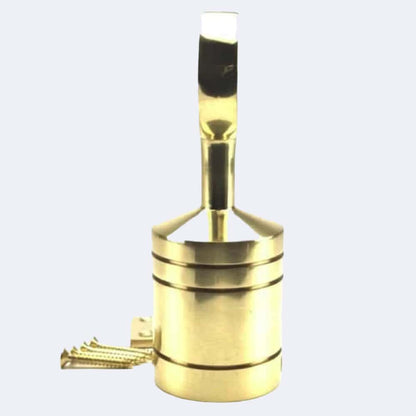 50mm Polished Brass Hook And Eye Plate Rope Fittings