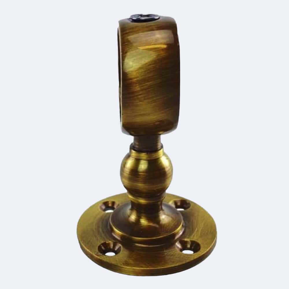 36mm Antique Brass Low Profile Handrail Brackets