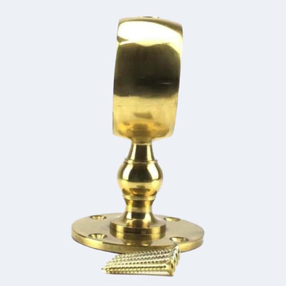 28mm Polished Brass Low Profile Handrail Brackets