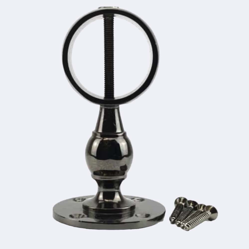 24mm Rope Bracket 24mm Gun Metal Black Standard Handrail Brackets | Stair Ropes UK