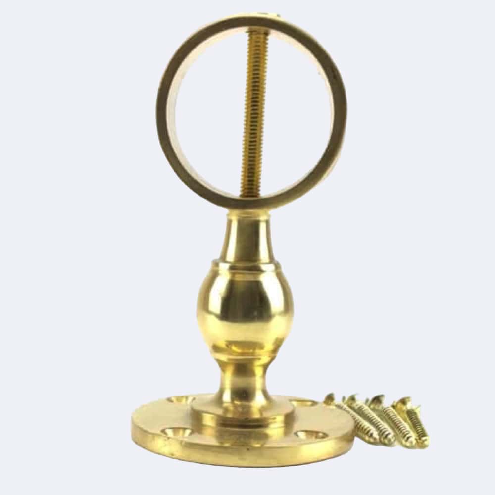 24mm Rope Bracket 24mm Polished Brass Standard Handrail Brackets | Stair Ropes UK