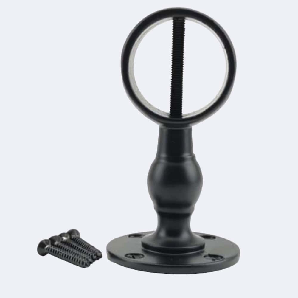 24mm Rope Bracket 24mm Powder Coated Black Standard Handrail Brackets | Stair Ropes UK