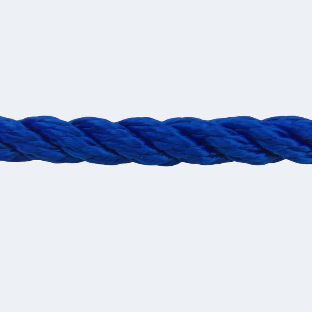 R. Royal Rope Synthetic Royal Blue Rope Sample | Stair Ropes UK