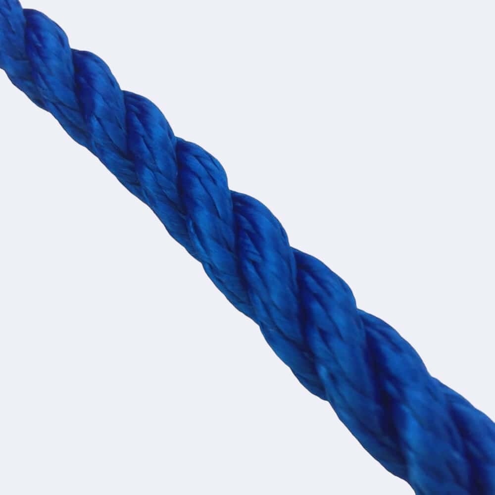 Synthetic Royal Blue Rope Sample