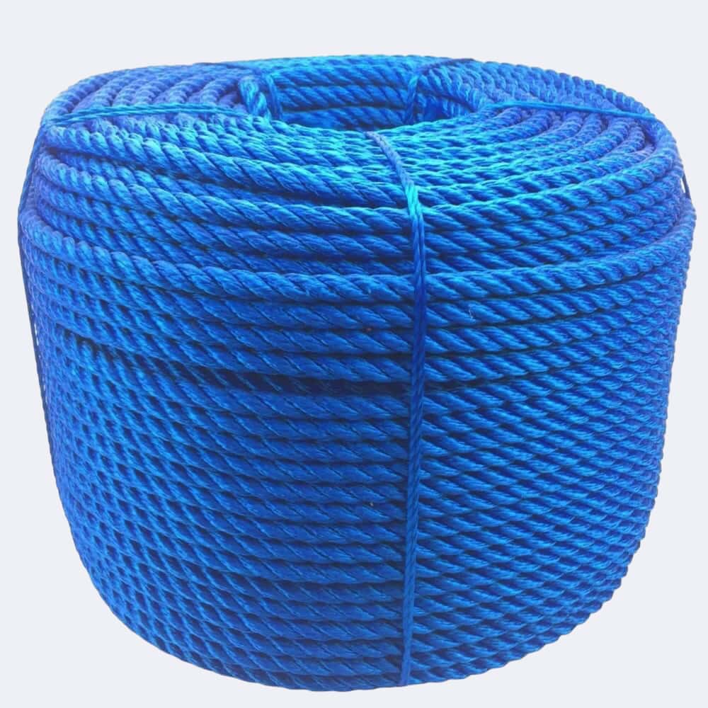 Blue Rope 1 Inch Synthetic Royal Blue Rope Sample | Stair Ropes UK