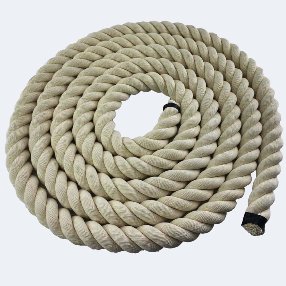 Synthetic White Cotton Rope Sample
