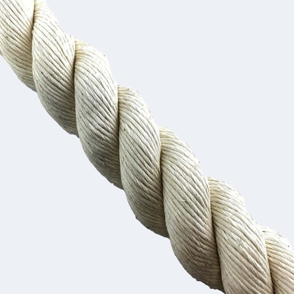 Synthetic White Cotton Rope Sample